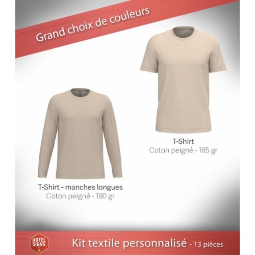 Kit textile bar personnalisé - 13 pièces premium