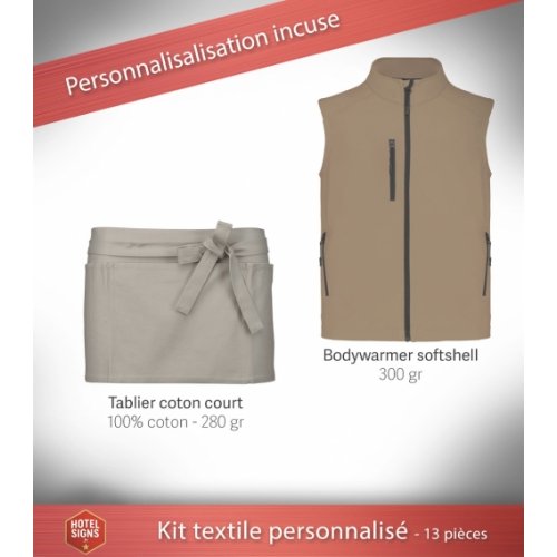 Kit textile bar personnalisé - 13 pièces premium